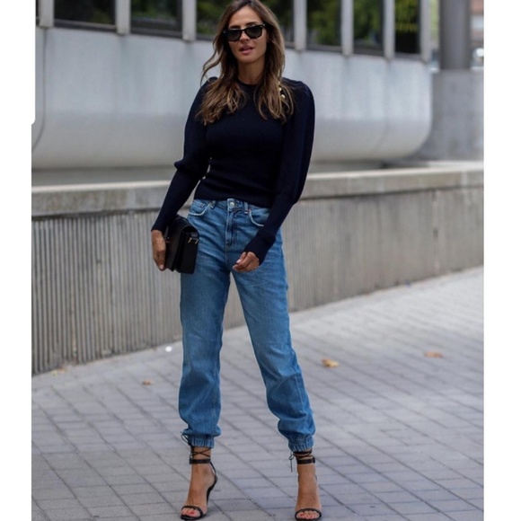 Zara Sweaters Zara Gold Button Sweater 5536 Poshmark